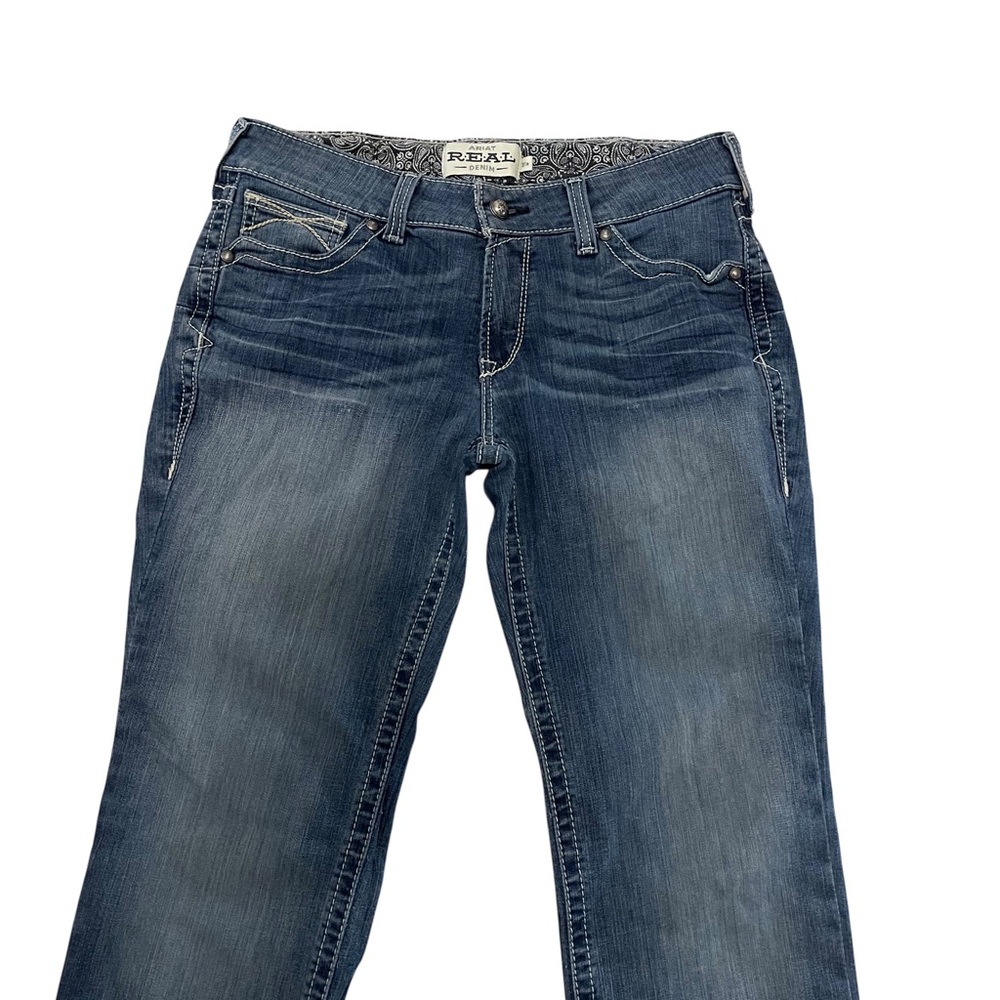 Ariat Rainstorm Real mid rise Straight Jeans 31R - Picture 4 of 15